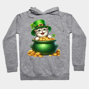 St Patricks Day American Shorthair Cat Hoodie